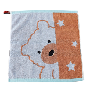 挂式纯棉方巾家用洗脸儿童擦手幼儿园方形小毛巾全棉柔软吸水A类