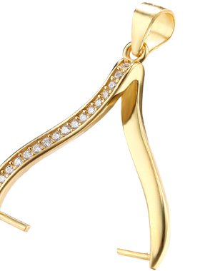 吊坠扣头珍珠扣左右扣路路通扣女