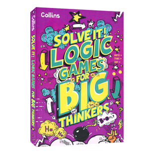 Logic Games for Big Thinkers 儿童逻辑游戏书 120+谜题 逻辑推理 批判性思维 益智活动 英文原版进口儿童图书