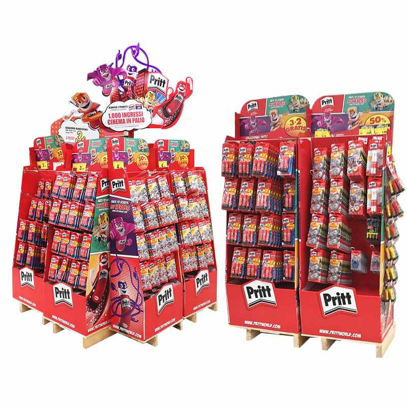 商超电池挂钩纸货架电子产品展示架LED陈列架纸车灯充电宝瓦楞纸