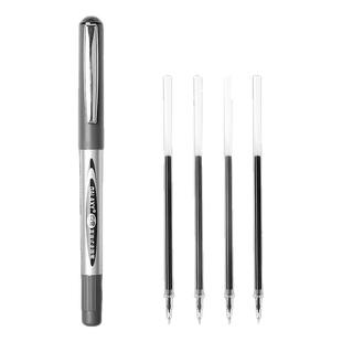 白雪PVR155直液式走珠笔学生考试速干中性笔大容量黑色笔刷题笔