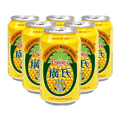 广氏果味啤酒330ml×6罐