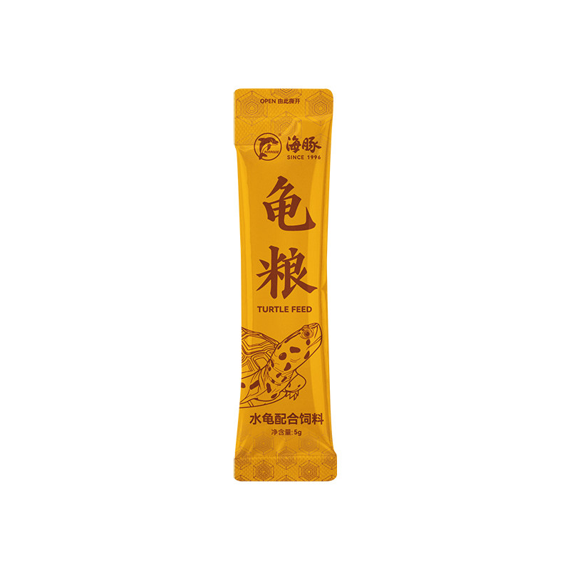 海豚昆虫蛋白龟粮龟苗开口粮果核蛋龟红面小青发色乌龟饲料体验装