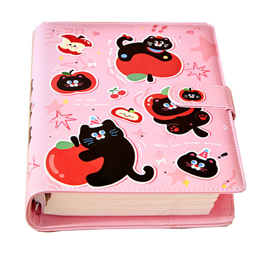 磁扣a5活页本加厚高颜值记事本可拆卸横线笔记本本子2025年新款