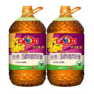 多力尚选菜籽油6.08Lx2桶物理压榨非转基因低芥酸富含维E