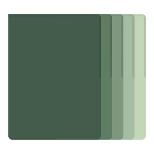 加厚A4文件夹渐变L型资料册单页纸侧入式文件袋防水透明插页收纳夹资料夹办公用合同简历单片夹档案夹考试夹