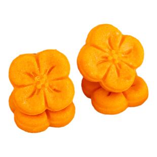 桂花饼干蛋糕装饰橘色小花朵曲奇摆件可食用秋季甜品点缀烘焙插件
