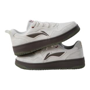 李宁天迹休闲鞋男鞋2026秋冬革面厚底软弹轻便运动鞋舒适百搭板鞋