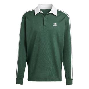 adidas阿迪达斯三叶草2024冬季新款男子运动休闲长袖POLO衫IZ2468