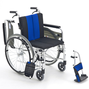 日本MIKI轮椅MPTWSW-47JL轻便折叠老人手推轮椅残疾人专用代步车