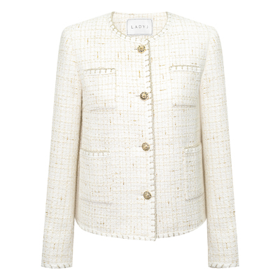 LadyJ奢牌御用粗花呢小香套装