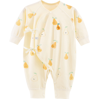 aengbay春秋纯棉绑带哈衣