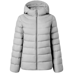 坦博尔秋季经典短款轻薄 百搭连帽款 排骨羽绒服女士短款保暖外套