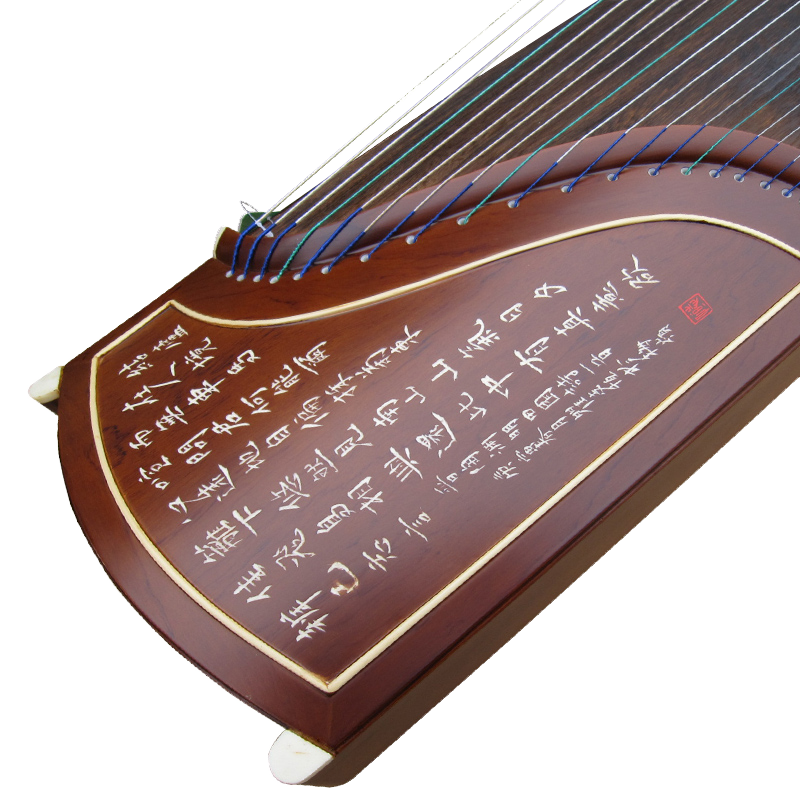 花梨木刻古诗筝归园田居碧泉古筝怎么样？真相评测不吹不黑诉说
