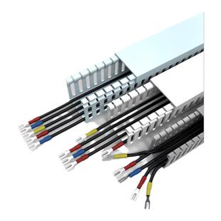 PVC配线槽电箱控制柜U型走线槽明装工业行线理线塑料阻燃开口线槽