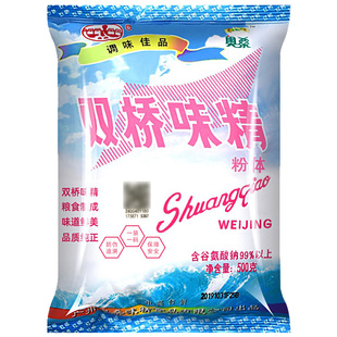双桥味粉味精粉体烧烤专用细味精500g粉末状味精粉凉拌菜炒菜调料