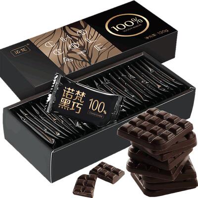 诺梵100%黑可可丝滑巧克力130g
