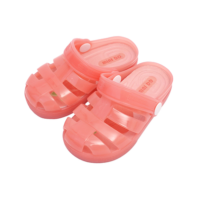 MINIDD儿童罗马鞋马卡龙魔术贴女童沙滩鞋两穿男凉鞋