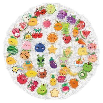 50张水果蔬菜表情包贴纸