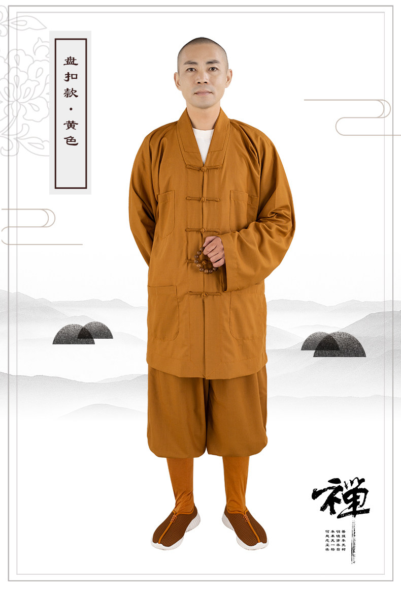 丝棉僧服短褂套装僧衣僧装小褂和尚服男女僧人比丘尼服装四季春夏