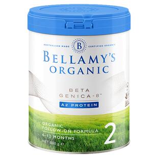 【新版】澳洲贝拉米白金版2段有机A2蛋白婴儿奶粉贝拉美二段有234