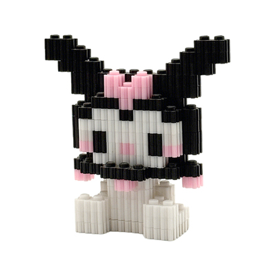 可爱微颗粒积木公仔儿童拼装玩具男孩女孩桌面摆件幼儿园小礼品