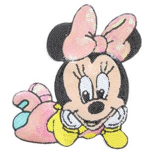 补丁贴多款米奇亮片刺绣贴花衣服图案珠片手工DIY布贴外衣T恤辅料