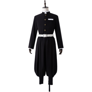 豪漫鬼灭之刃鬼杀队队服cos服通用制服黑色TR常服面料印花刺绣男