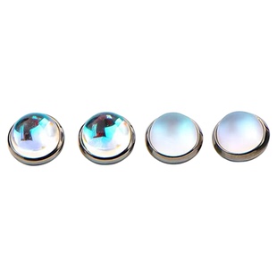 月光蛋白星球轨道平底包边耳钉 内螺纹防过敏f136钛合金 舌钉埋钉