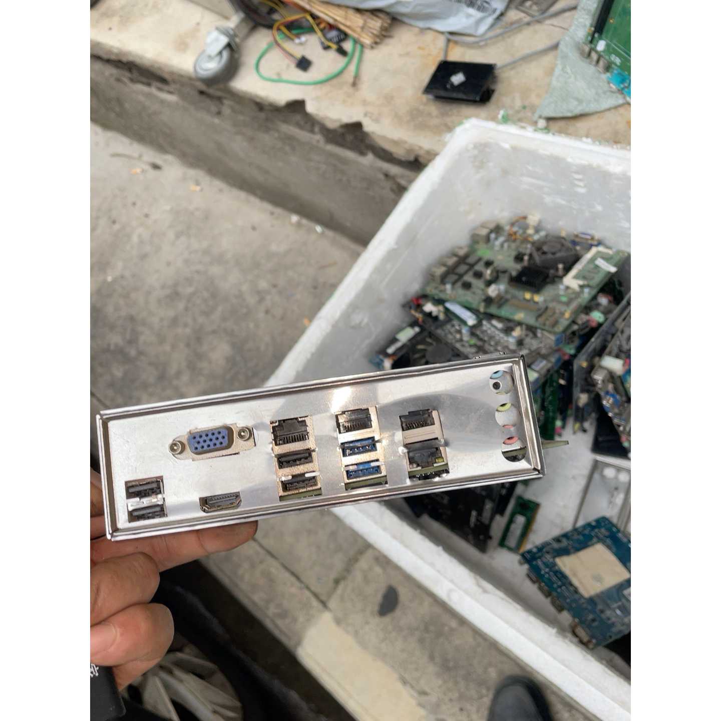 询H81nas软路由主板网卡四个210AT单主板挡板图片