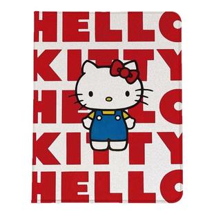 HelloKitty猫适用iPad平板保护壳带笔槽书本式ipad pro11新款air7平板套11代10.9寸全包防摔硅胶壳磁吸蚕丝纹