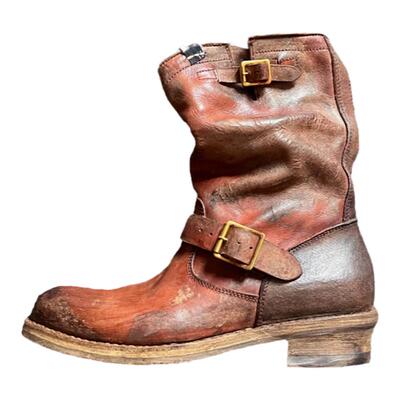visvimunclegui复古高帮潮男靴