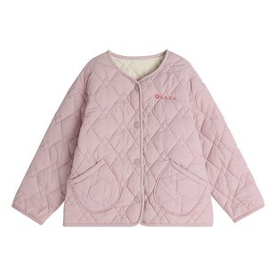 布丁哈鲁童装冬装女童2026冬季新款儿童休闲短款保暖马甲棉服外套