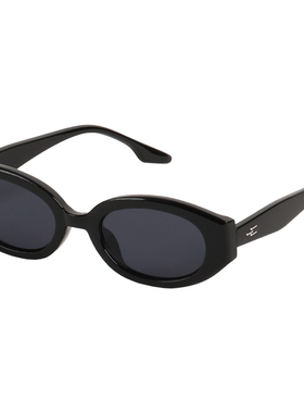 VNTG墨镜中性风百搭款椭圆形防紫外线uv400时髦ins风撞色太阳眼镜