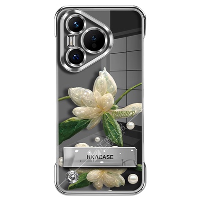 适用于华为P70手机壳P60Pro保护套P50水晶花P40透明P30女镜头全包轻奢高级感潮个性电镀无边框新款ins风简约