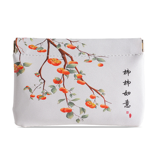 弹片印花收纳包口红包钥匙化妆袋包零钱包里面小包卡包便携品包内