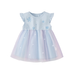 宝宝连衣裙2026新款春夏儿童网纱裙海边穿搭短裙夏装衣服女童裙子