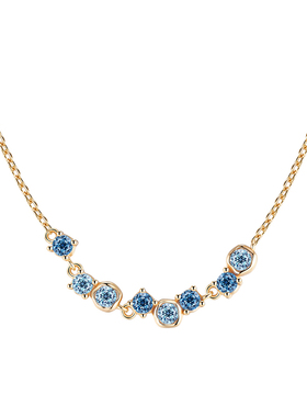 森吾《伦敦蓝调》蓝尖晶银项链