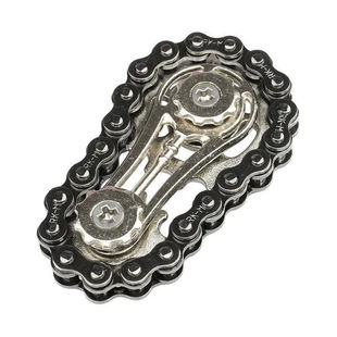 减压手指成人链齿飞轮指尖陀螺链条无聊解压神器齿轮金属机械玩具