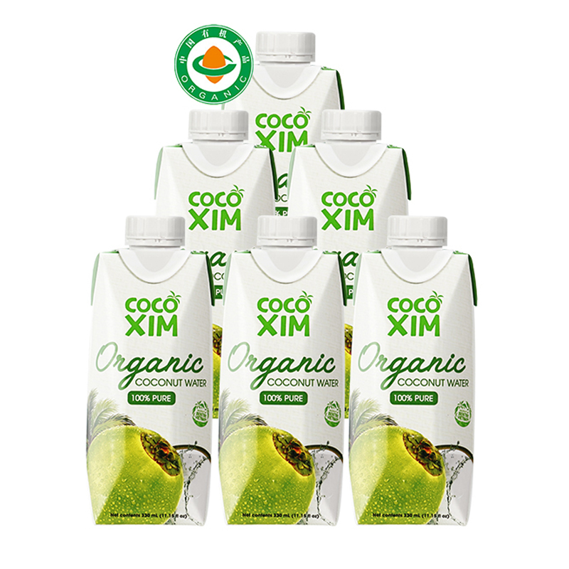 COCOXIM酷酷西姆有機100%椰子水330ml*24瓶進口越南電解質水