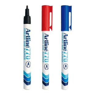 日本旗牌Artline冷冻记号笔低温储奶袋标记黑色大头笔不掉色冰袋食品袋母乳袋保鲜袋实验室冰箱冷冻笔EK-770