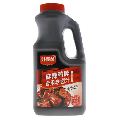 外婆卤1.1kg麻辣鸭脖风味老卤汁