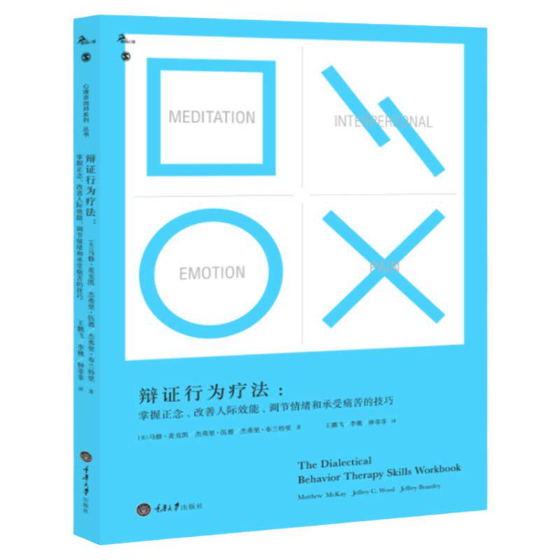 辩证行为疗法 掌握正念改善人际效能调节情绪和承受痛苦的技巧 马修 麦克凯 杰弗里·伍德 杰弗里 布兰特里 鹿鸣心理正版图书藉