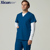 Мужской павлин синие короткие рукава