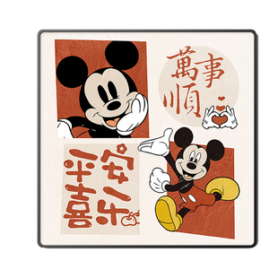 平安喜乐米奇入户进门玄关过道装饰画卧室床头墙壁画客厅背景挂画