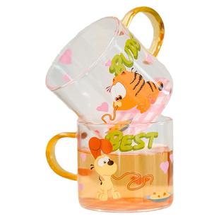 现货KKV官方加菲猫家族系列小品杯套装可爱卡通家用小酌品茗酒杯