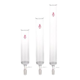 三爱思层析柱套装手动加压头储液球双联球直径20-60mm长度可定制耐压色谱柱化学实验室加厚高硼硅玻璃仪器