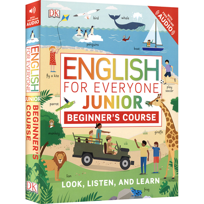 DK English for Everyone Junior Beginner's Course 人人学英语:初级英语教程 低幼版 在线听读学习 入门级用书 英文原版进口图书