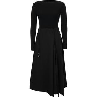 Vero Moda连衣裙2026春季新款含绵羊毛可拆腰绳中长裙32617D008