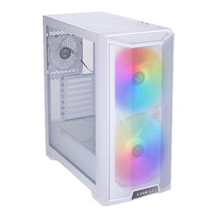 联力鬼斧L215白色台式机箱ATX开放式电脑机箱带3把风扇216青春版
